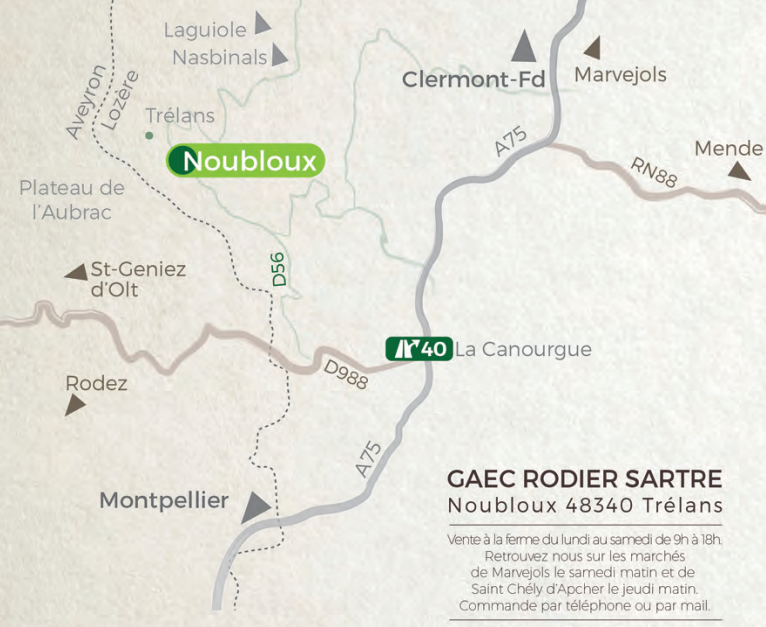 Carte Noubloux Elevage Rodier Sartre